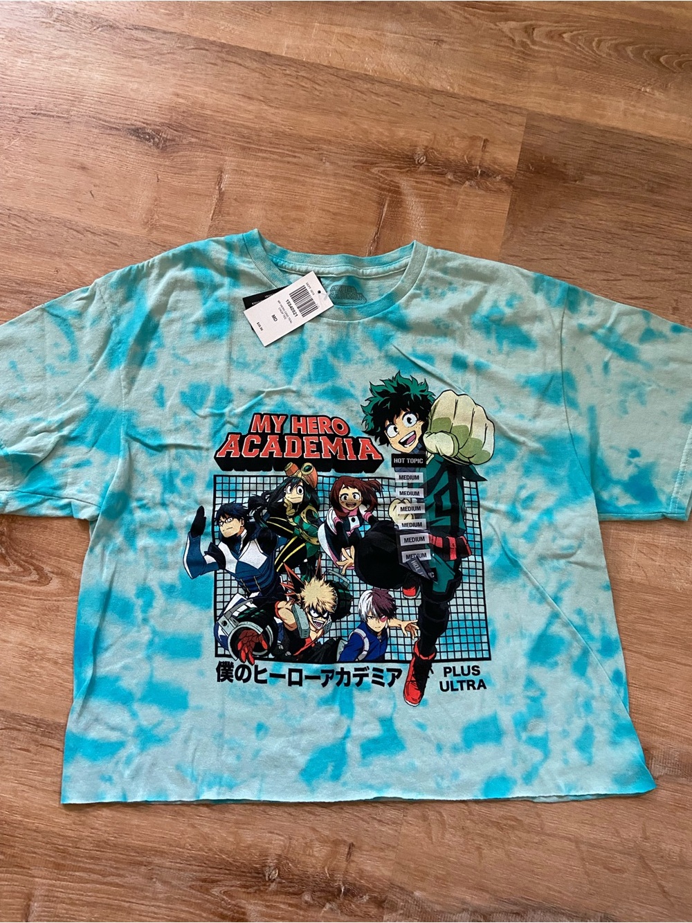 Hot Topic My Hero Academia Kids Tie-Dye Tee - Aqua & Teal